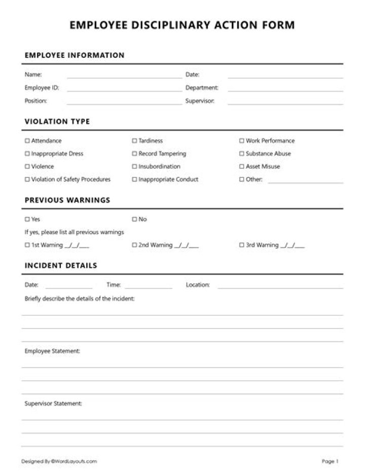 Are employee disciplinary records confidential?