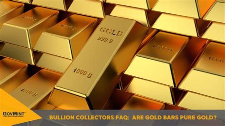 Are gold bars made of pure gold?