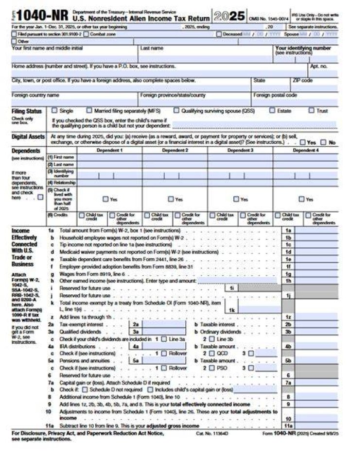 Can 1040NR EZ be e filed?