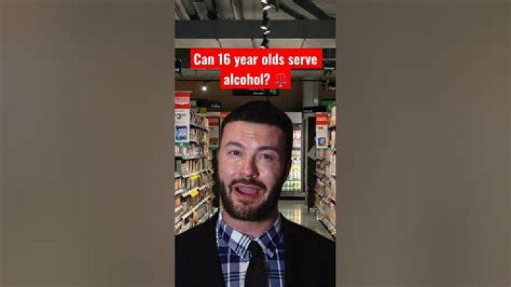 Can 16 year olds work with alcohol?