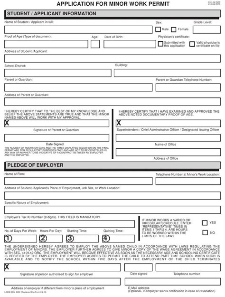 Can a 14 year old work with a work permit?