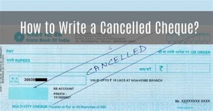 Can a Cancelled check be used as a receipt?