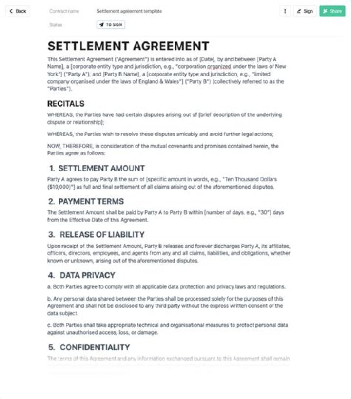 Can a party back out of a settlement agreement?