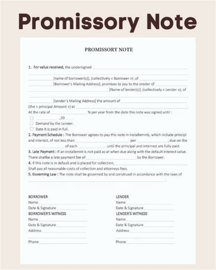 Can a promissory note be deposited?