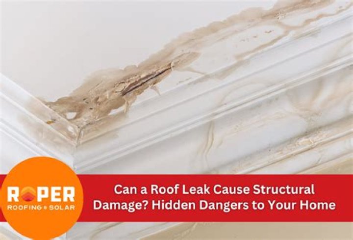 Can a roof leak cause structural damage?
