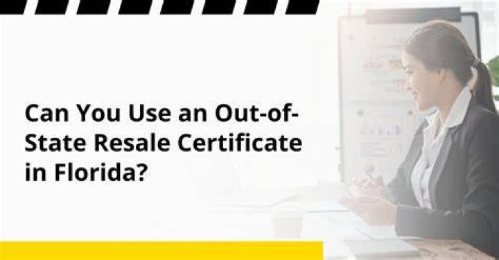 Can a vendor accept an out of State resale certificate?