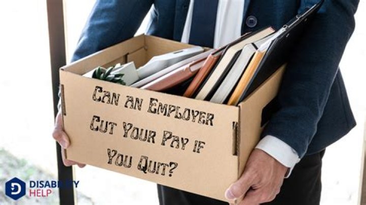 Can an employer cut your pay for any reason?