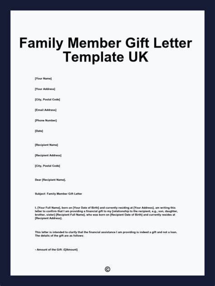 Can family members gift money?