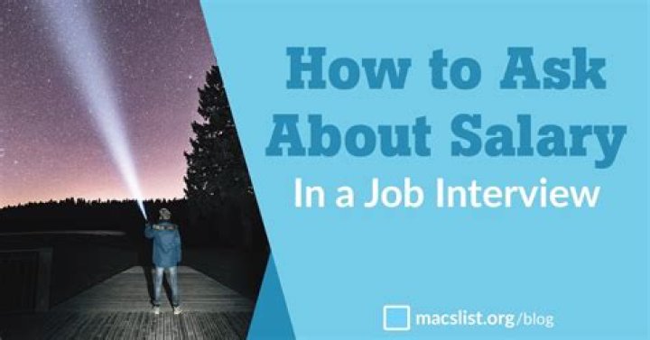 Can I ask how much a job pays in an interview?