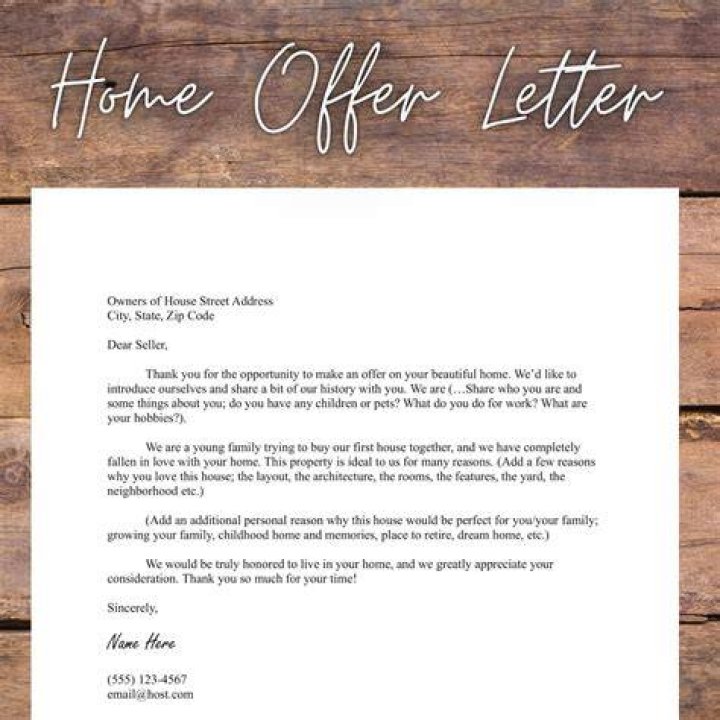 Can I write my own offer letter?