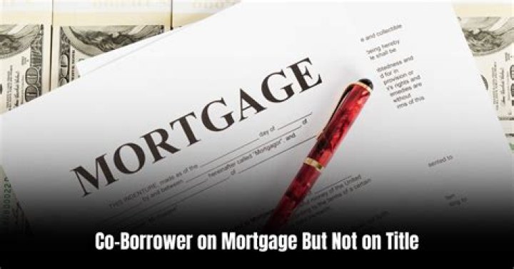 Can someone be on mortgage but not title?