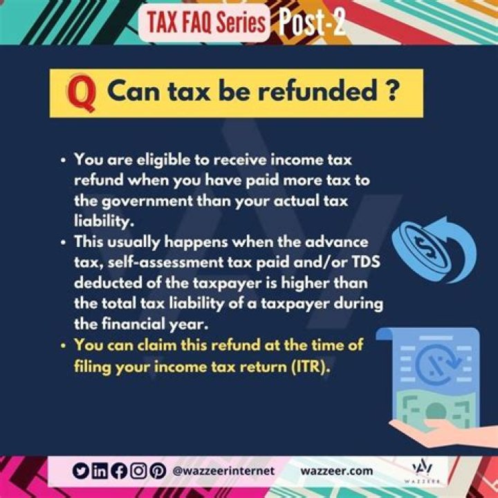 Can tax be refunded?