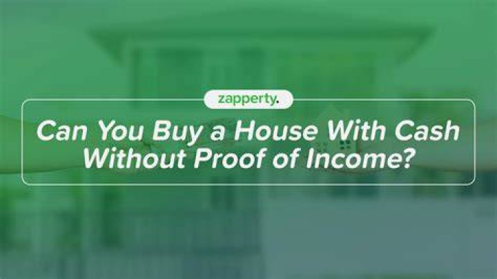 Can you buy a house without showing income?