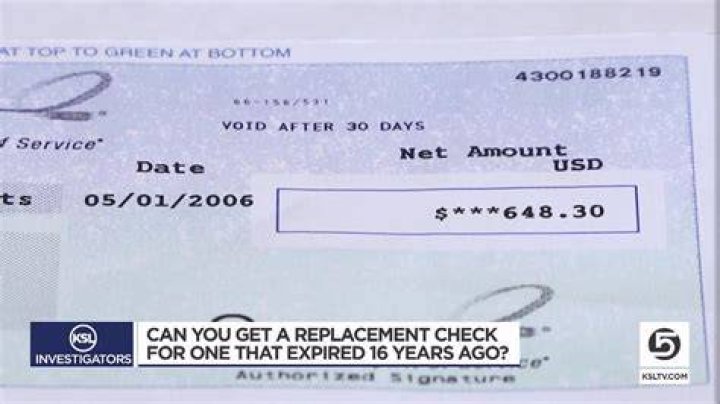 Can you cash a check from 5 years ago?