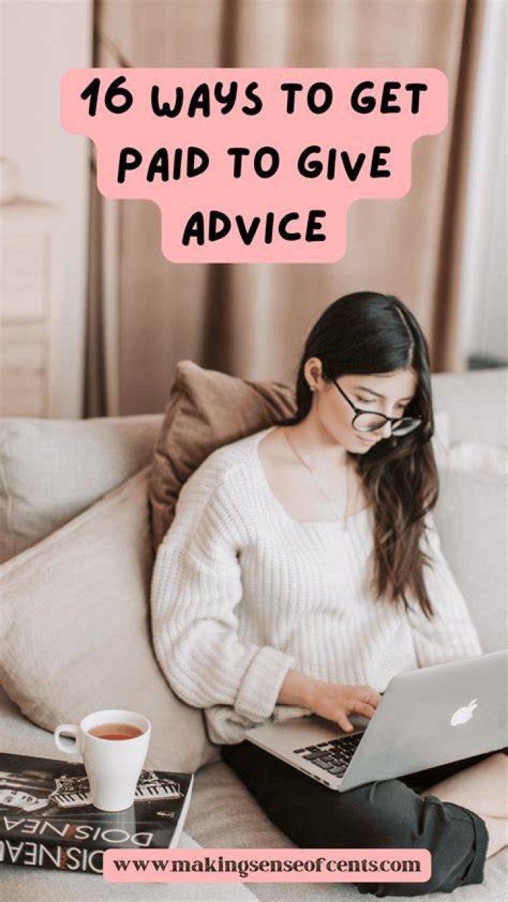 Can you get paid to give advice?