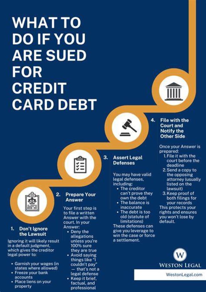 Can you get sued for credit card?