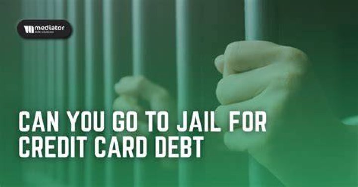Can you go to jail for a late credit card payment?