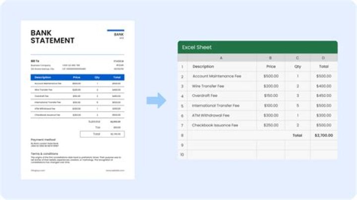 Can you import bank statements into Excel?