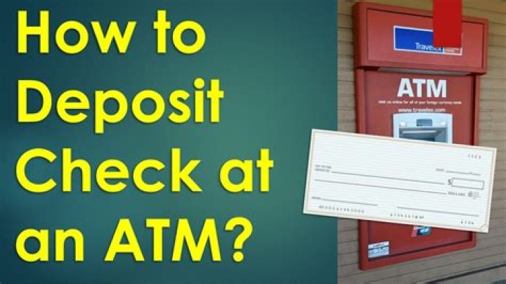 Can you make a deposit at an ATM with a check?