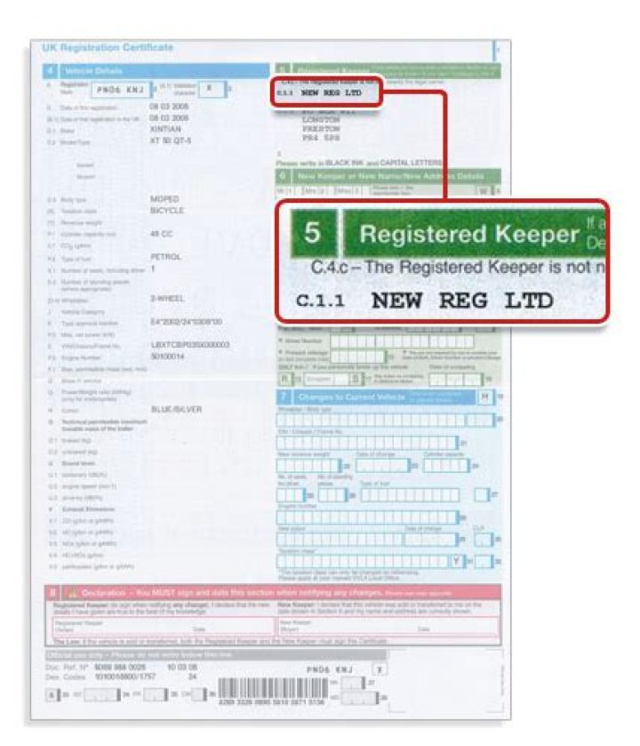 Can you own a car and not be the registered keeper?
