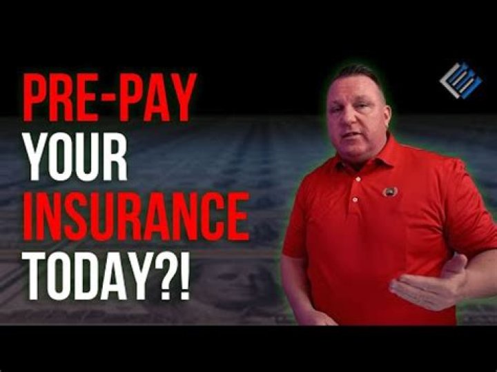 Can you prepay your insurance?