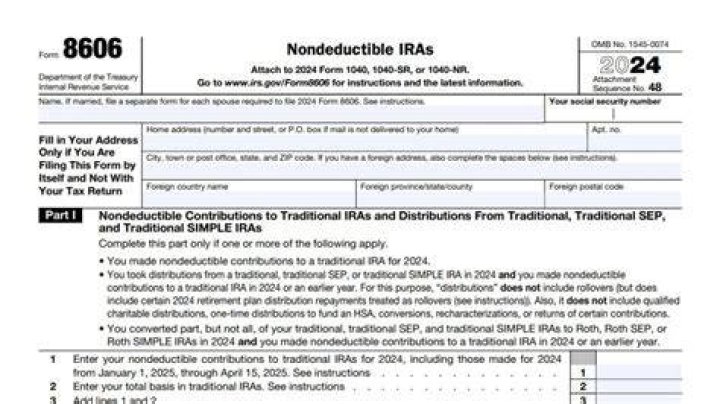 Can you retroactively file form 8606?
