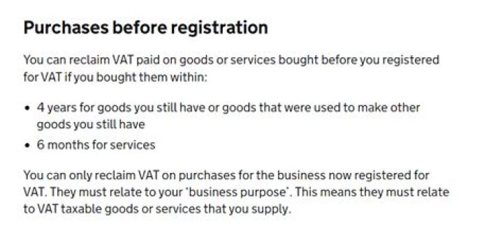 Can you retrospectively reclaim VAT?