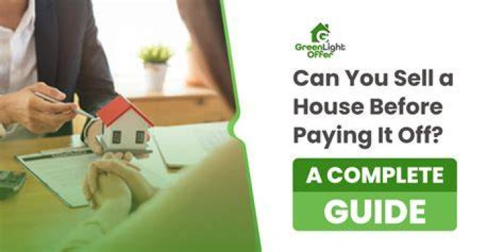 Can you sell your house while still paying it off?