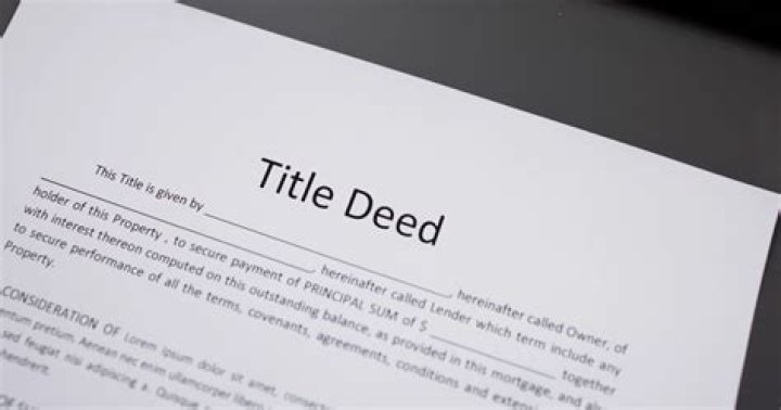 Can you split a title deed?