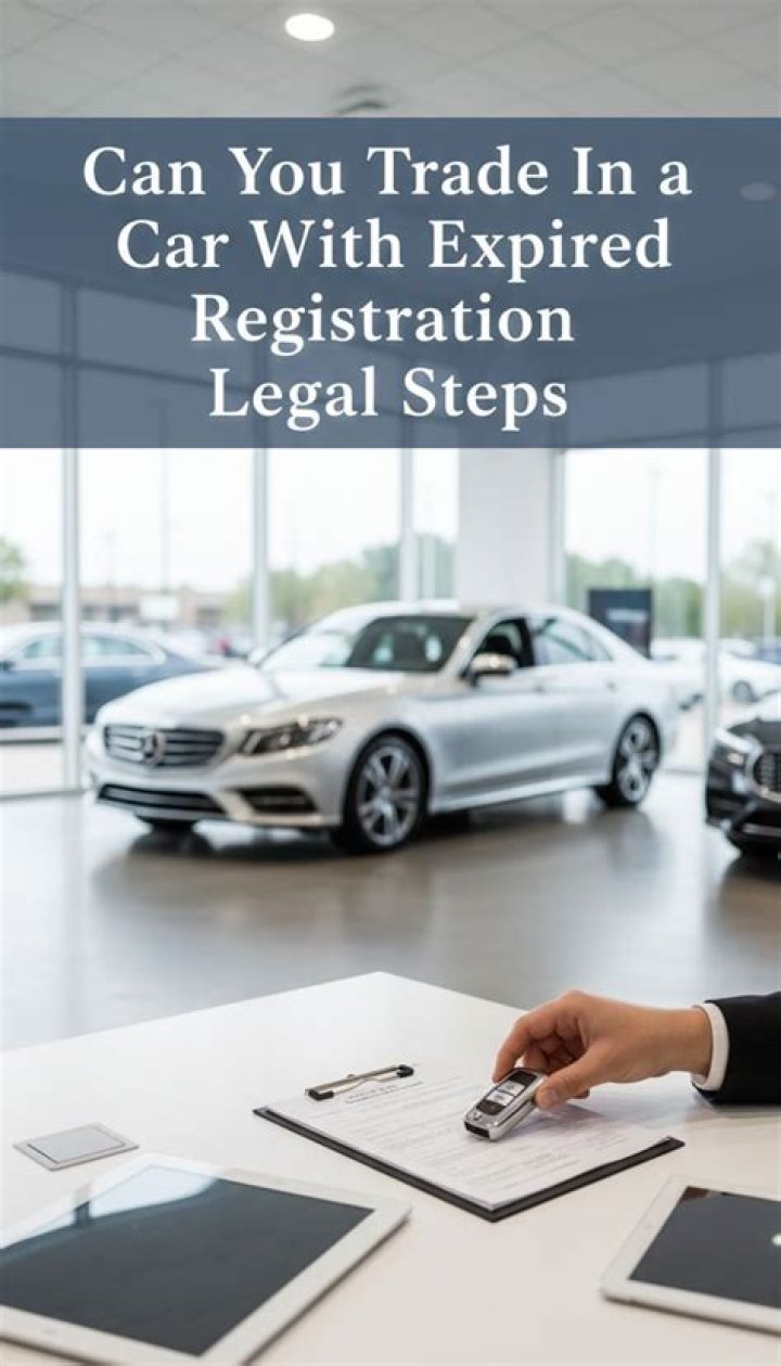 Can you trade in a car without registration?