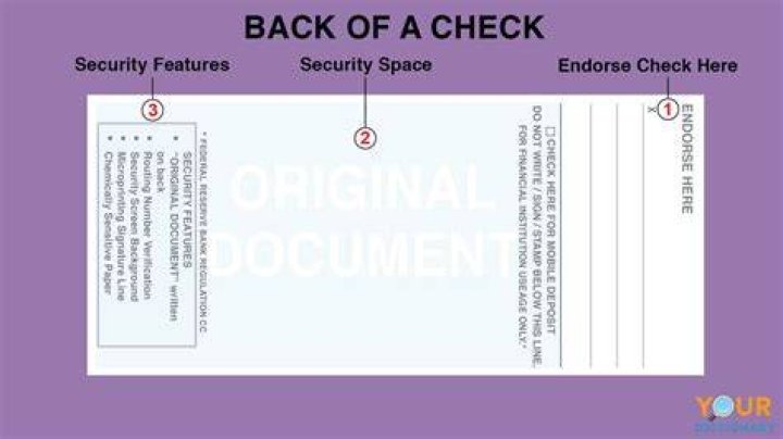 Can you write on the back of checks?