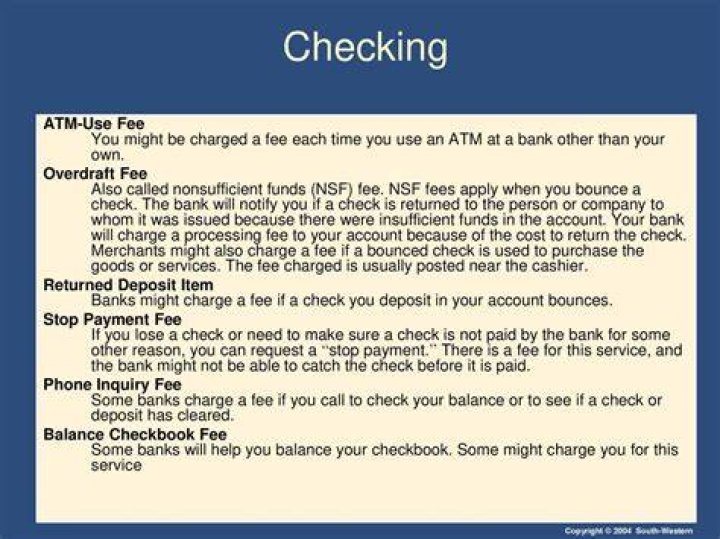 Do banks charge a fee when people bounce checks?