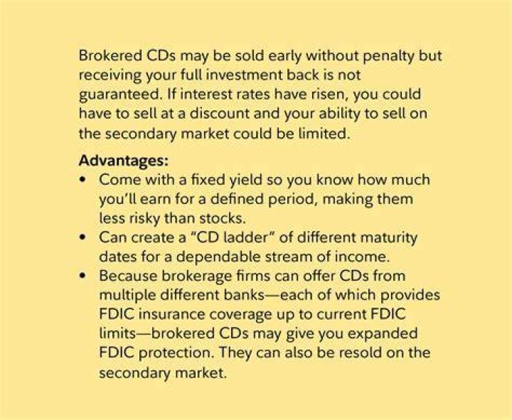 Do brokerage firms offer CDs?