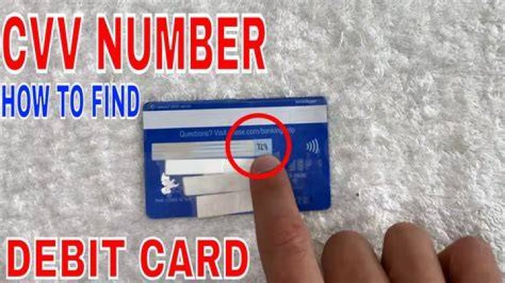 Do debit cards have CVV2 number?