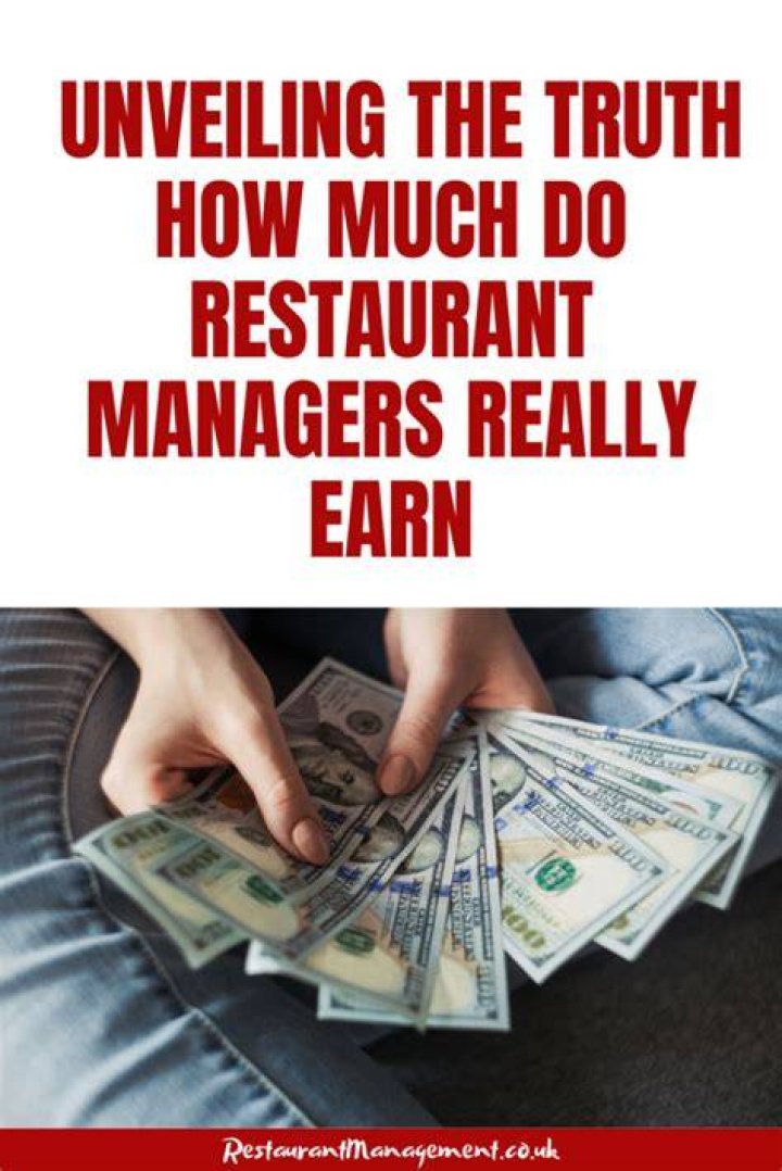 Do restaurant managers make good money?