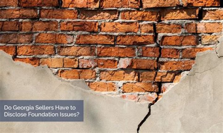 Do sellers have to disclose foundation issues?