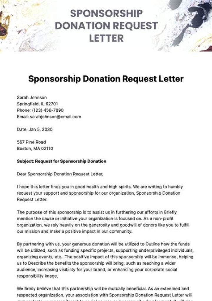 Do sponsorships count as donations?