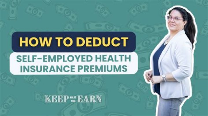 Do you get to deduct health insurance premiums?