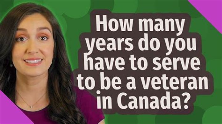 Do you have to serve 20 years to be a veteran?