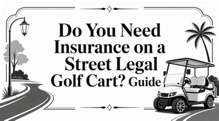 Do you need insurance on a street legal golf cart?