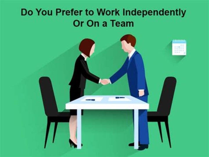 Do you prefer working as part of a team or independently?