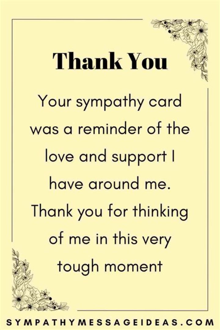 Do you send a thank you note after receiving a sympathy card?