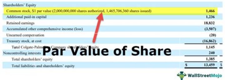 Does common stock have par value?