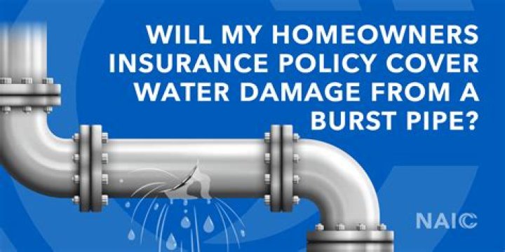 Does home insurance cover damage from burst pipes?