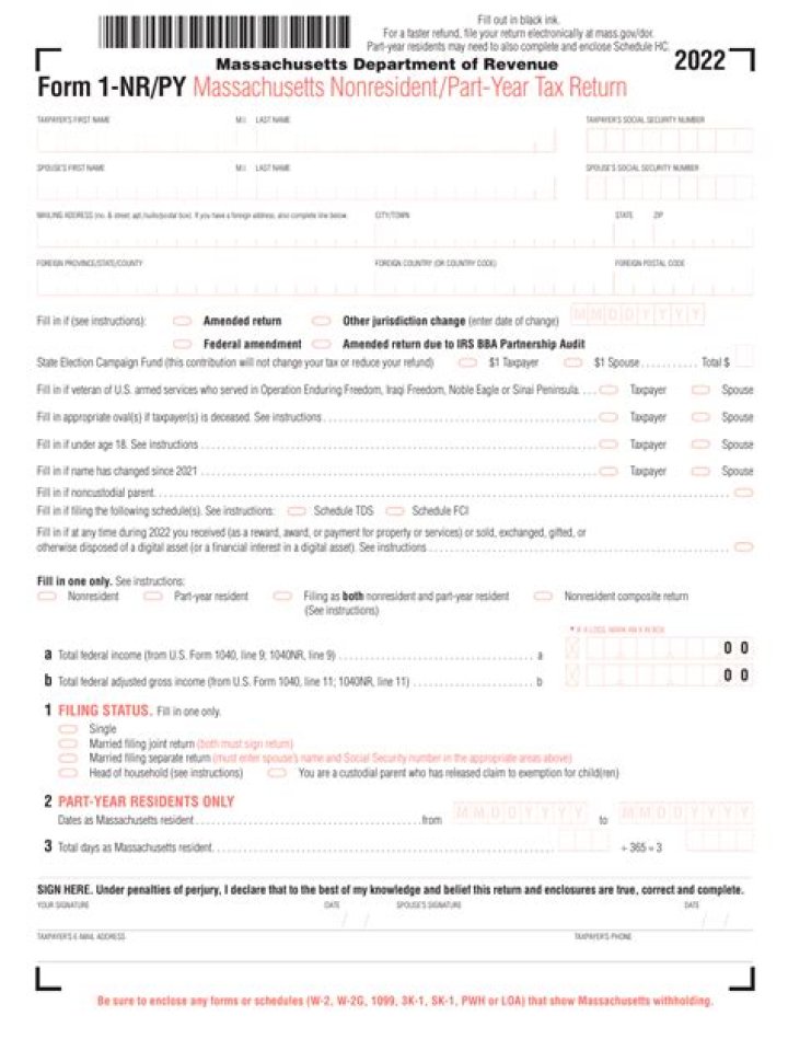 Does Massachusetts tax non-resident?