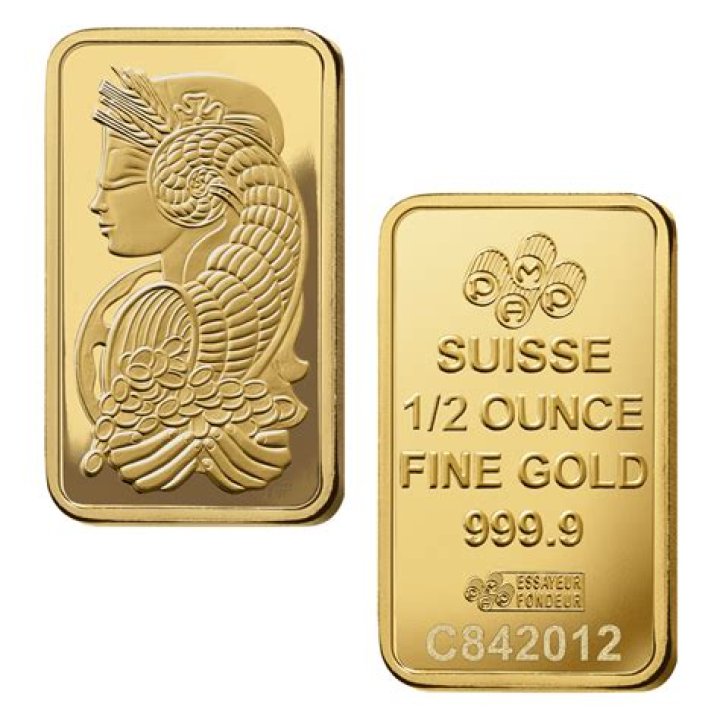 How big is a half ounce of gold?