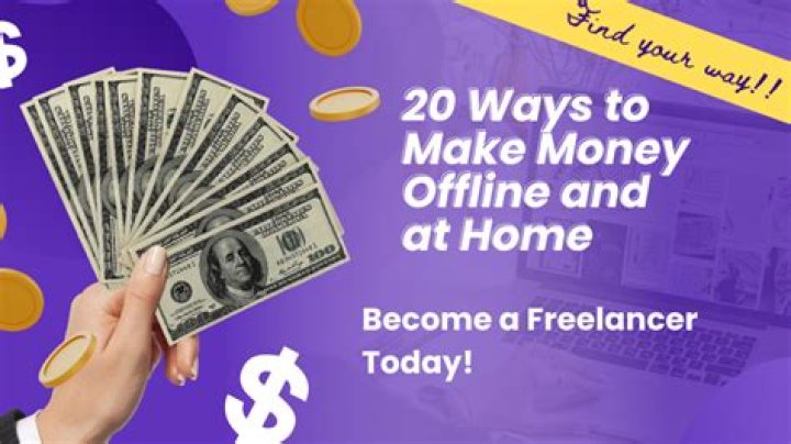 How can a teen make money offline?
