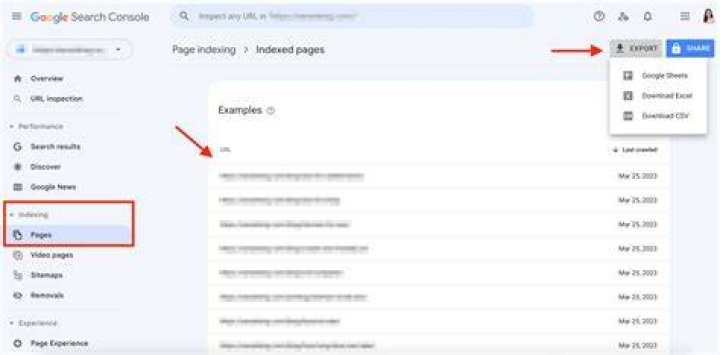 How can I get a list of all pages of a website?