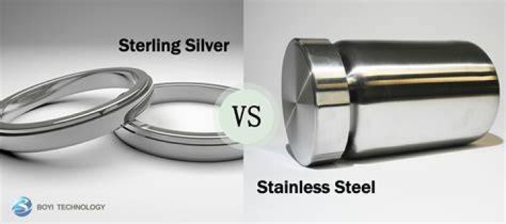 How can you tell if something is sterling silver or stainless steel?