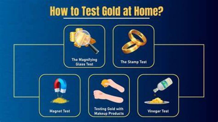 How can you test gold at home?
